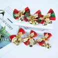 thumbnail image 3 of Árbol de campanas de 12/24 piezas, decoración colgante con lazo, artesanía para el hogar, adornos de regalo de Año Nuevo, lazos de Navidad, 3 of 4