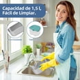 thumbnail image 3 of Lonchera Termica El&eacute;ctrica Port&aacute;til para Hombre y Mujer, 3 en 1 Fiambrera 1.5L, Calentador de Alimentos, Caja de Almuerzo con Recipientes de Acero Inoxidable y Horquillas (24v/11, 3 of 8