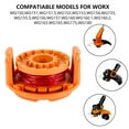 thumbnail image 2 of 12 Pack Nylon Trimmer String Replacement Spool 10ft 0.065 Inch Autofeed Spools with 2 Covers Kit Compatible with Worx WG150 WG151 WG151.5 WG152 WG153 WG154 WG155 WG155.5 WG156 WG160, 2 of 4