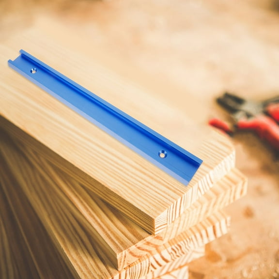 GOOHOCHY T Tracks Woodworking T Track Aluminum Profile Blue 1Pack 12X1.2X0.5In