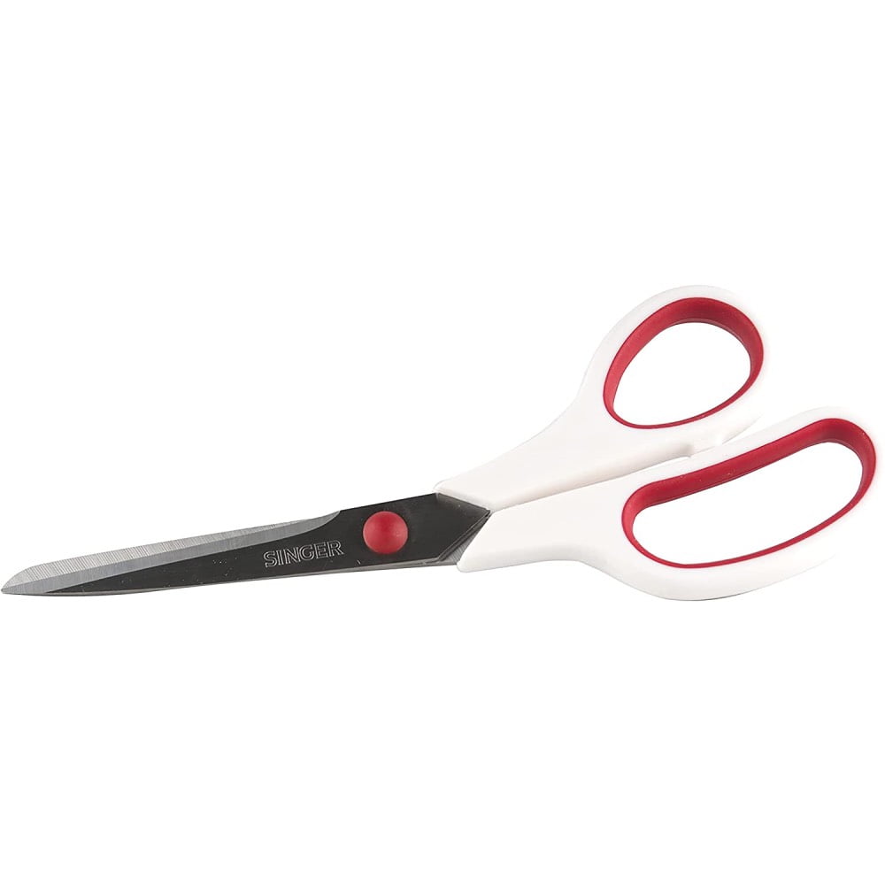 Singer Fabric Scissors Fabric Scissors, White & Red (4 pack)