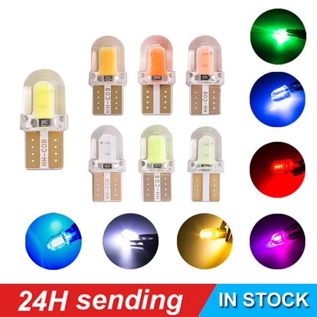 10/1piezas focos led t10 mini pellizco gel motos carros 12v
