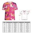 thumbnail image 2 of Cool Horse T-Shirt O Neck Retro Print Big Size T-Shirts Short Sleeve Tees Womens Pretty Design, 2 of 5