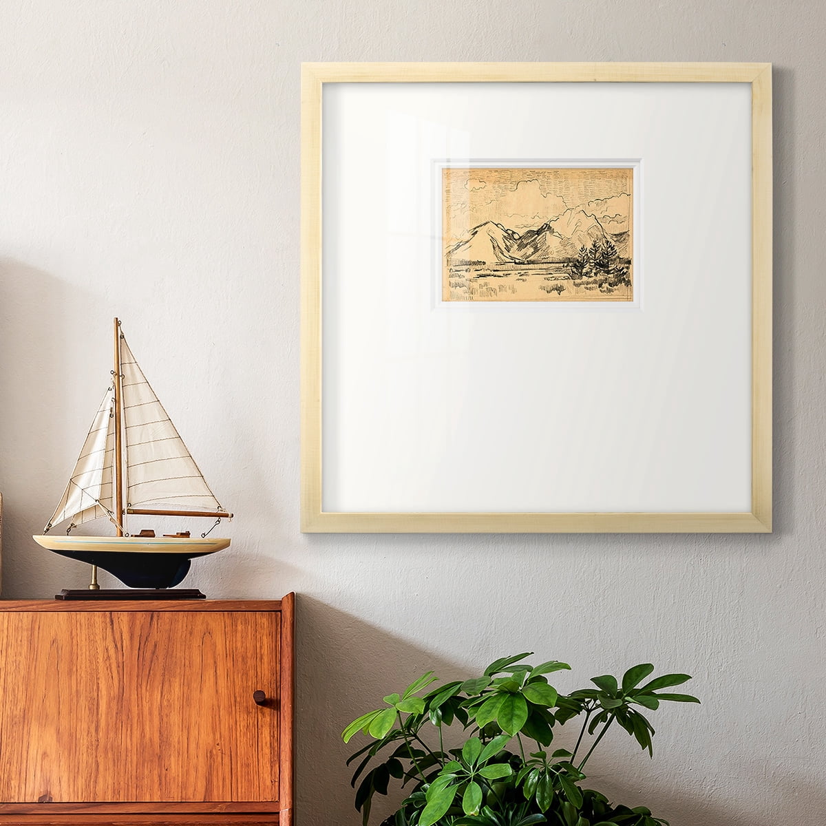 Hatched Horizon IIPremium Framed Print