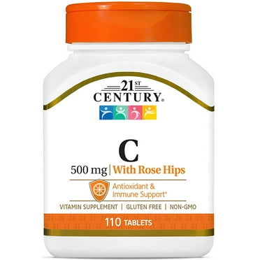 21st Century Vitamin C with Rose Hips, 500 mg, 110 Tablets