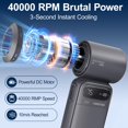 thumbnail image 2 of Ventilador portátil ZONGALL Mini Handheld 40000 RPM Turbo High Speed, 2 of 8