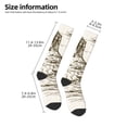 thumbnail image 4 of Fotbe Western Desert Cowboys 1 print Women's Men's Novelty Crew Socks Cotton Socks Knee High Socks for Walking,Running,Nurses,Pregnancy, 4 of 8