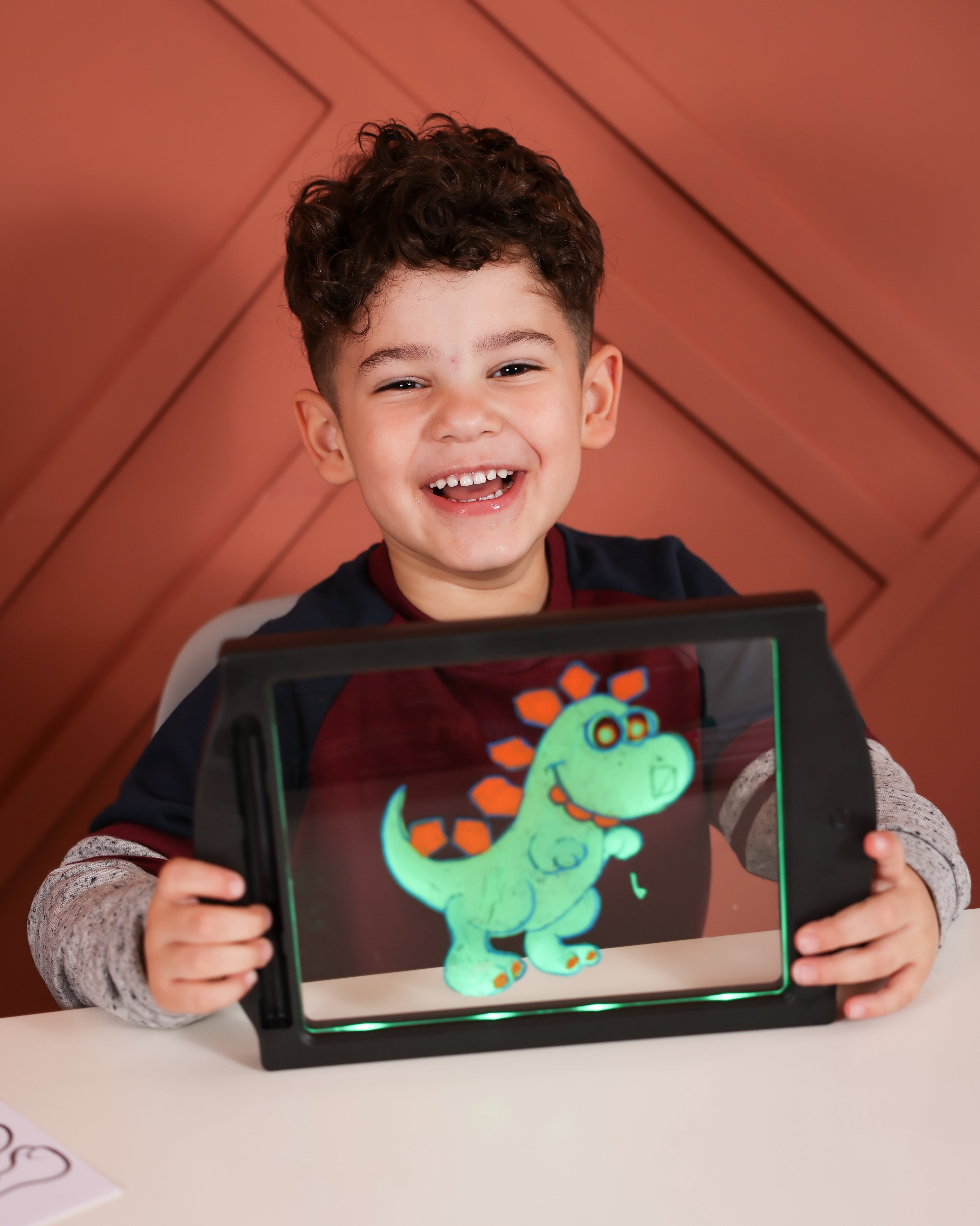 Marvin's Magic - Neon Glow Craft Kit - Craft Set - Light Up Tracing Pad - Drawing Tablet Kids - Neon Magic Kit - Childrens Craft Kits - Battery Powered Doodle Pad - Glow Art Neon Drawing Board