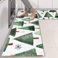 thumbnail image 2 of Kitchen Rugs Sets Of 2,White Christmas Tree Pattern Anti Fatigue Kitchen Mat Rugs Non Slip Washable,Decorative Kitchen Floor Mats for Kitchen,Sink,Laundry,17"X47", 2 of 5