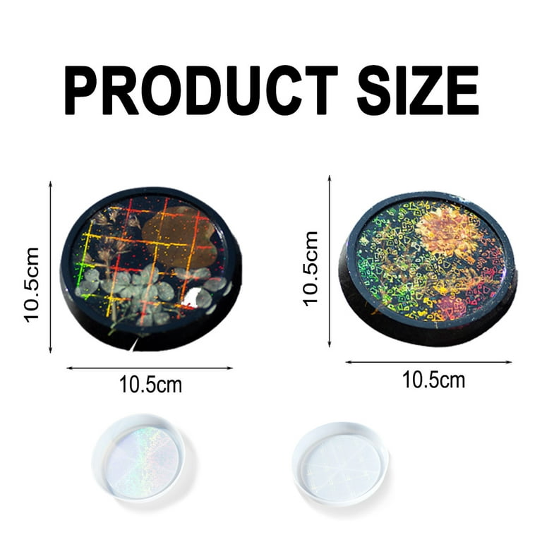 Shiny Round Holographic Silicone Resin Molds, Holographic Mold for Resin,  Holo Mold, Holo Silicone Molds, Holographic Resin Mold 