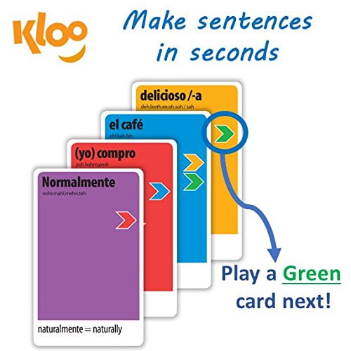 KLOO/'s Race To Madrid The Learn Speak Spanish Language Board Game Shopping Cloth