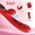 thumbnail image 4 of Xbonp Rabbit Vibrator Dildo, 10 Sucking & Tapping & Vibration Modes, Vibrating Finger Massager, 4 of 7