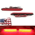 thumbnail image 6 of MZORANGE Pair Left Right LED Rear Bumper Reflector Lights for Toyota Venza 2009 2010-2014 2015, 6 of 14