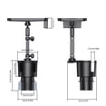 thumbnail image 3 of DPTALR 2 In 1 Car Cup Expander Adapter With Adjustablee Base Car Cup Expander Organizer With Tray Phone Holders Fits Large 2 To 2.5 LB Drinks Bottles, 3 of 8
