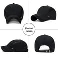 thumbnail image 6 of Unisex Quick Dry Cotton Sun Hat Baseball Cap Snapback Hats Mesh NAVY, 6 of 8