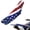 American Flag Decoration, variant on XYZCANDO Dirt Bike Seat Cover with Eagle American Flag Art, Non Slip Pu Protector for YZ WR TTR CRF KLX Off Road Motocross