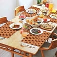 thumbnail image 2 of Orange Bigfoot and Grass Pattern Summer Placemats Table Placemats Set Of 4-Linen Kitchen Washable Placemats Table Mats 11.8"x17.7" Non-Slip Heat Resistant, 2 of 6