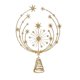 thumbnail image 2 of Estrella Dorada para La Punta Del Árbol de Navidad con Forma de Copo de Nieve, 33 Cm de Alto, Brillante y Luminosa | Ideal para Fiestas Navideñas y Decoración Del Hogar | Hierro Dorado, 33 X 22 Cm |, 2 of 6