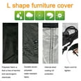 thumbnail image 3 of DYstyle Outdoor Rainproof L Shape Sofa Cover, Patio Yard Corner Sofa Oxford Cloth UV Protection, 3 of 4