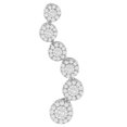 thumbnail image 2 of 14K White Gold 1ct TDW Round Cut Diamond Journey Circle Pendant Necklace (H-I, I1-I2), 2 of 5