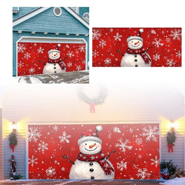 ¡Haz Una Entrada Triunfal Esta Navidad Con Nuestro Llamativo Banner Para Garaje! ¡Mejora Al Instante Tus Decoraciones Navideñas!