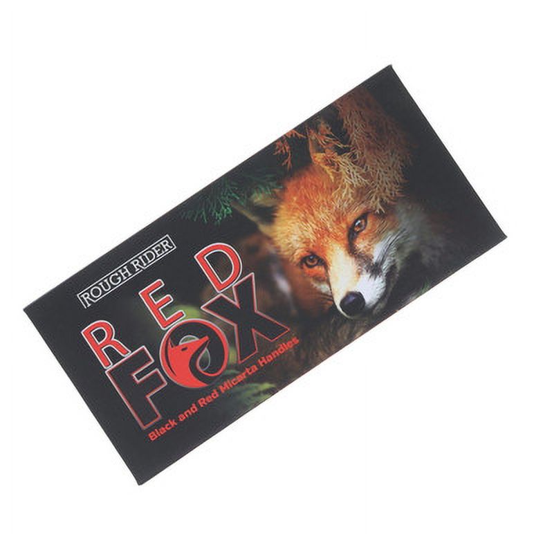 Rough Ryder Knives Rough Ryder Black and Red Micarta Sowbelly Trapper Folding Knife RR2299