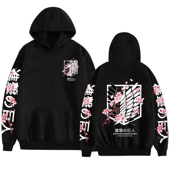 AMEDRXQ Attack on Ti-tan Hoodie Anime Cosplay Long Sleeve Pullover Hoodie Unisex