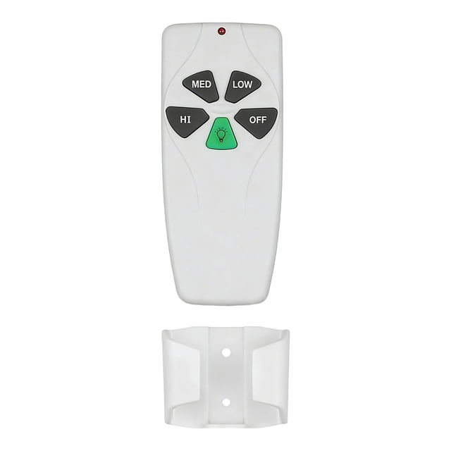 Fokuz Universal Ceiling Fan Remote With Wall Mount Receiver And Handheld Transmitter For Easy Installation And Convenient