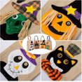 thumbnail image 2 of Piezas, Bolso de Regalo de Dulces de Halloween, Bolsa de Dulces de Lino de Halloween, Bolsa de Merienda de Lino para Fiesta de Halloween, para Niños Suministros de Fiesta de Halloween Favor Rojo Verde Cocina, Decoración y Otros, 2 of 5