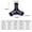 Three Ways, variant on 5Pcs Black Pipe Connector DIY Shelf Tent Fixed Connector Fittings I.D 8/12/16/19mm ABS Plastic Tee Four Way Elbow Straight Joint