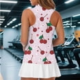 thumbnail image 6 of Uorisanigo Cute Cherry Women's Golf Shirt Casual Fashion Moisture Wicking Casual Tennis Activewear Relaxed Sleeveless Athletic Shirt for Tennis Hiking & Outdoor Sports, 6 of 7