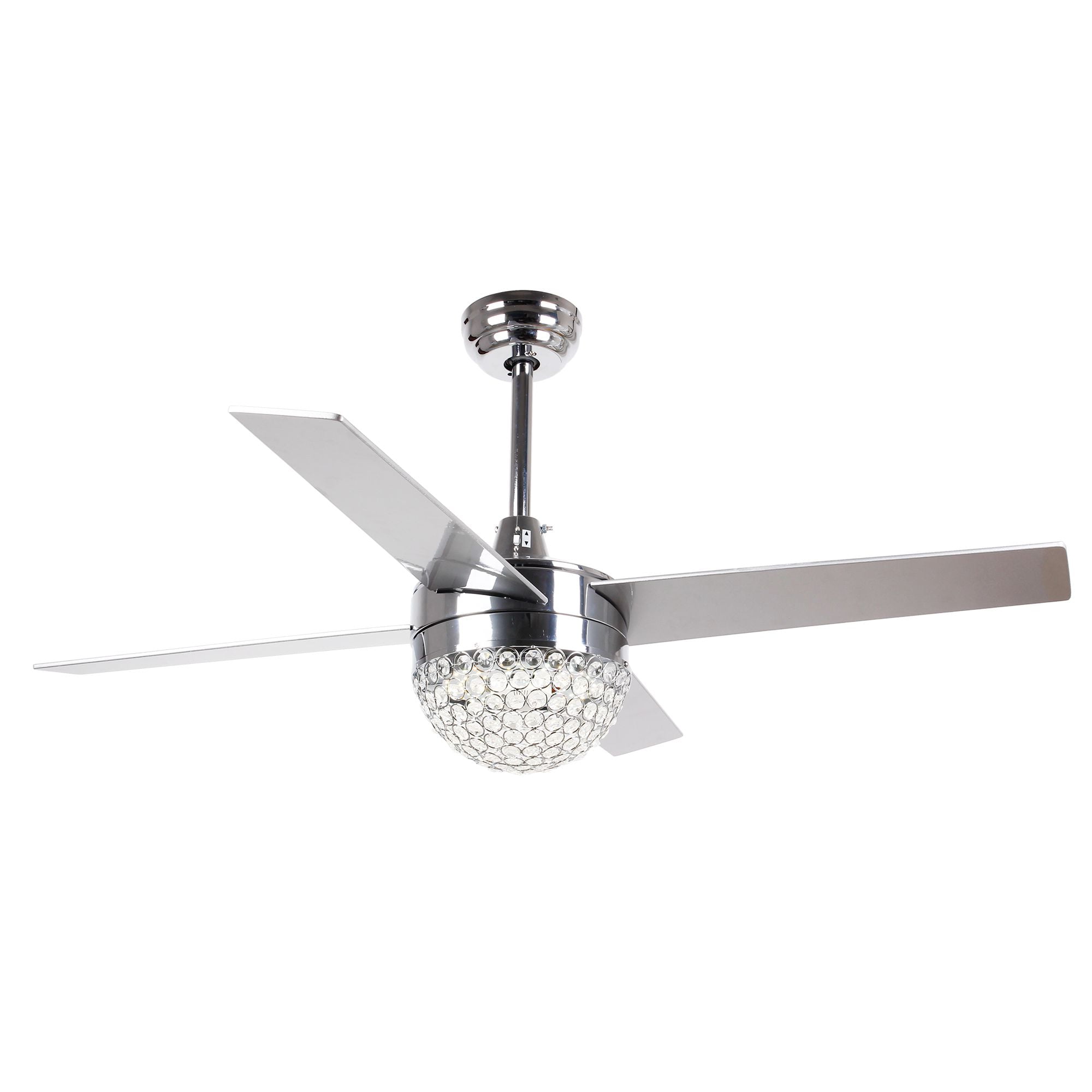 Parrot Uncle Crystal Modern Ceiling Fan With Remote Control Chrome Parrot Uncle Crystal Modern Ceiling Fan With Remote Control Chrome Com