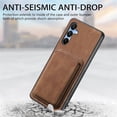 thumbnail image 3 of for Samsung Galaxy A16 Case with Detachable Credit Card Holder Slot, Magnetic Slim Scratch Resistant Ultra-Thin Case for Samsung Galaxy A16. TCK-Retro Black, 3 of 9