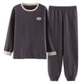 thumbnail image 2 of Pantalones de manga larga para hombre, pijamas de algodón, ropa de hogar, primavera y otoño, 2 of 6