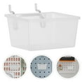 thumbnail image 1 of HAMPPLIES 6Pcs Transparent Pegboard Tool Storage Bins for Efficient Workshop and Garage Organization, 1 of 8