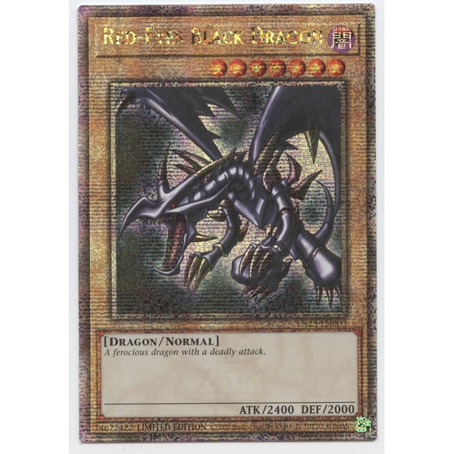 Tarjeta coleccionable YU-GI-OH! Dragón negro de ojos rojos TN23-EN003