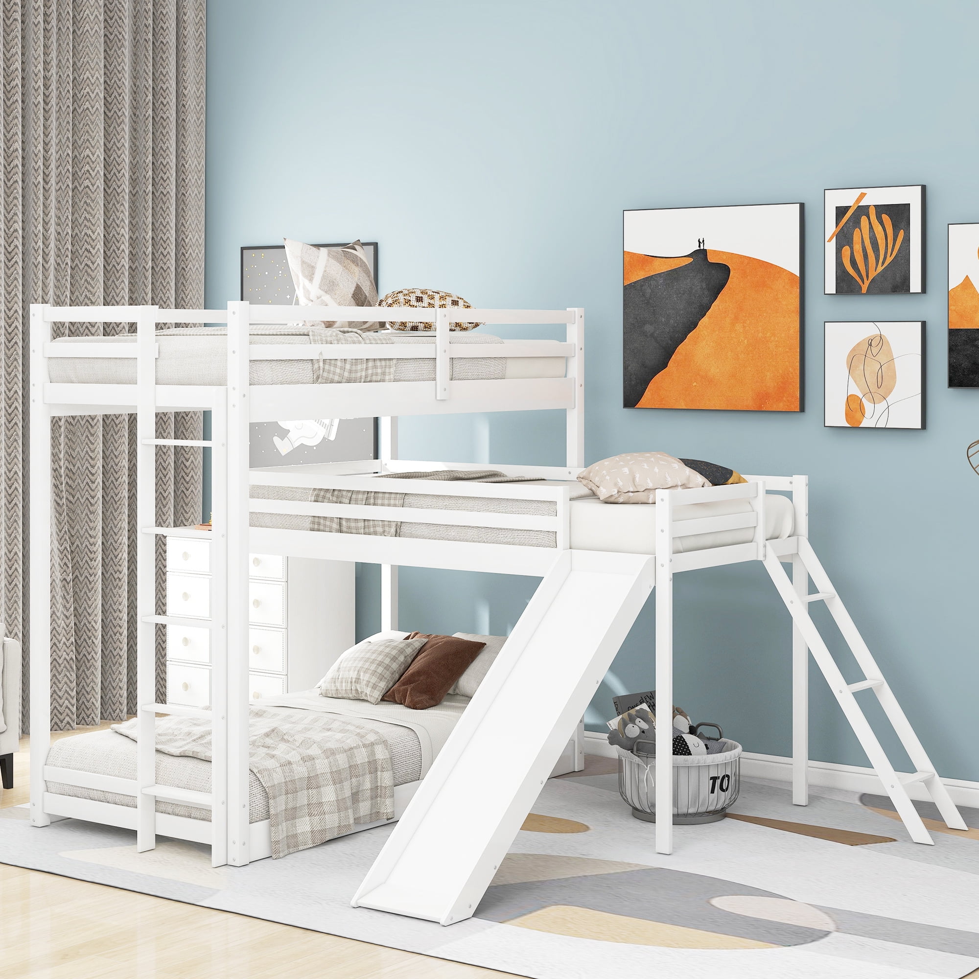 Sydney L Shaped Triple Bunk Bed atelieryuwa.ciao.jp