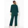 thumbnail image 2 of Catherines Women's Plus Size Beaded 3-Piece Cardigan Pant Suit, 2 of 5