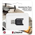 thumbnail image 3 of ADAPTADOR Kingston MobileLite Plus USB 3.2 microSDHC/SDXC UHSII Lector, 3 of 3