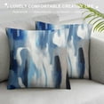 thumbnail image 3 of ERAPDAUR  Abstract Neutral Tones Throw Pillow, Grey 12x12in, 3 of 5