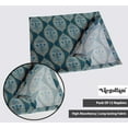 thumbnail image 3 of Vargottam Designer Cotton Canvas Napkins - Set of 12, 20-Inch, Blue Tone Paisley Print, Durable & Absorbent Cloth Napkins for Dining, Parties, and Home Decor - Machine Washable, 3 of 7