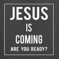 thumbnail image 5 of Wild Bobby Jesus Is Coming Are You Ready? Inspirational/Christian Unisex Graphic Hoodie Sweatshirt, Charcoal, X-Large, 5 of 5