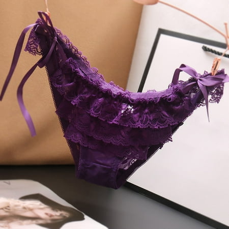 ZVNAH Women s Sexy Floral Lace G String Thongs  Valentine s Day Supplies  Gifts for Women  One Size  Mesh Hollow Out See Though Panties