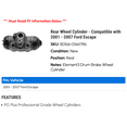 thumbnail image 2 of Rear Wheel Cylinder - Compatible with 2001 - 2007 Ford Escape 2002 2003 2004 2005 2006, 2 of 2