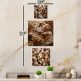 thumbnail image 3 of Designart "Dance of Beans and Stones Montage" Cocoa; Cooking Oversized Wall Clock - Set Of 3 - Multipanel Clock For Living Room Décor - Large Traditional Wall Clock, 3 of 6