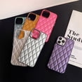 thumbnail image 3 of Rhombus iPhone14promax para teléfono móvil Apple 13 carcasa rígida 12 simple 11 personalidad creativa 15 color sólido femenino, 3 of 6