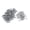 Silver, variant on BIMZUC Metal Eyelets Washers Grommets for Scrapbooking and Leather Craft, 5mm Inner Diameter, Round Shape, Silver, 100 Pack