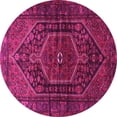 thumbnail image 1 of Ahgly Company Indoor Round Persian Pink Traditional Area Rugs, 4' Round, 1 of 4