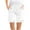 White, variant on Lenpel Women's Cotton Linen Shorts Summer Casual Elastic High Waisted Drawstring Wide Leg Bermuda Shorts Mid Length Shorts