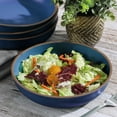thumbnail image 4 of Gibson Home Rockabye Melamine Coupe Shape Dinner Bowl, Set of 4, 8.5-inch Diameter, Matte Blue, Kitchen Accessories, 4 of 4